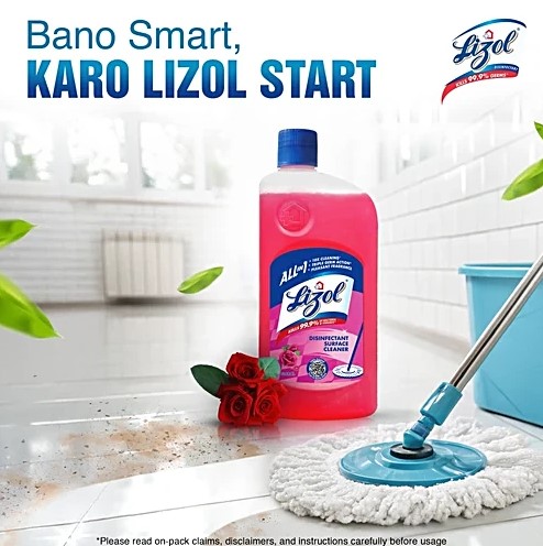 Lizol Surface Cleaner – Floral - Image 3