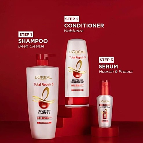 L'Oréal Paris Total Repair 5 Shampoo - Image 3