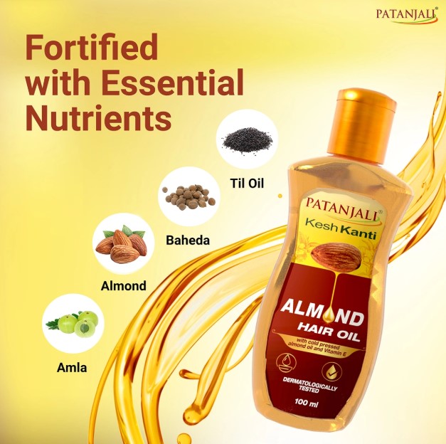 Patanjali Almond Hair Oil - Image 4